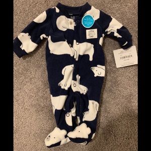 New with tags Carter’s preemie fleece pajama